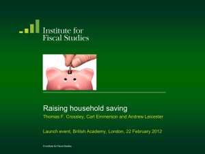 Raising household saving
