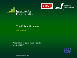 The Public finances Paul Johnson Presentation