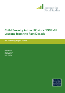 Child Poverty in the UK since 1998-99: IFS Working Paper 10/23