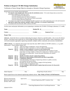 Petition to Request CM 4861 Design Substitution