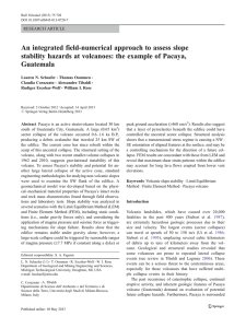 An integrated field-numerical approach to assess slope