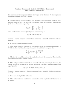 Nonlinear Econometric Analysis (ECO 722) : Homework 1