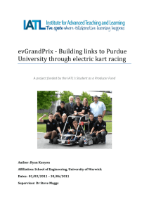 evGrandPrix - Building links to Purdue University through electric kart racing