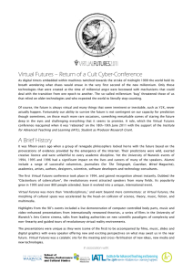 Virtual Futures – Return of a Cult Cyber-Conference !