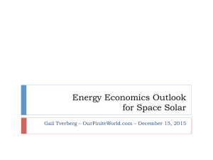 Energy Economics Outlook for Space Solar