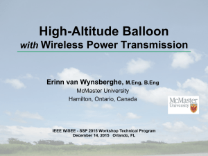 High-Altitude Balloon Wireless Power Transmission with Erinn van Wynsberghe,