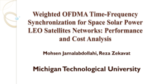 Weighted OFDMA Time-Frequency Synchronization for Space Solar Power LEO Satellites Networks: Performance