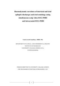 Haemodynamic correlates of interictal and ictal simultaneous scalp video-EEG-fMRI