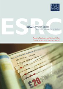 ESRC ESRC Seminar Series Mapping the public policy landscape