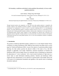 On boundary conditions and plastic strain-gradient discontinuity in lower-order  Amit Acharya