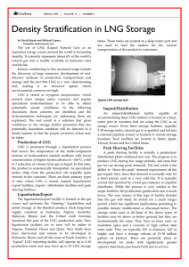 Density Stratification in LNG Storage