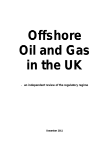 Offshore Oil and Gas in the UK