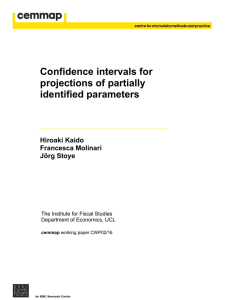 Confidence intervals for projections of partially identified parameters