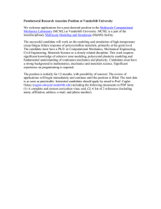 Postdoctoral Research Associate Position at Vanderbilt University Multiscale Computational