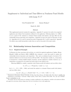 to ‘Individual and Time Effects in Nonlinear Panel Models Supplement with