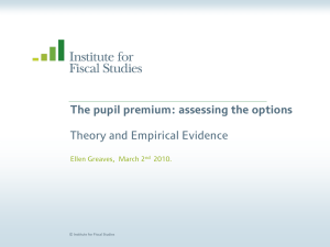 The pupil premium: assessing the options Theory and Empirical Evidence 2010.
