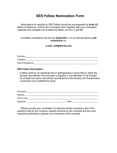 SES Fellow Nomination Form