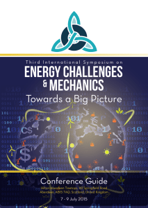 Energy Challenges Mechanics Towards a Big Picture &amp;