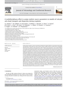 A multidisciplinary effort to assign realistic source parameters to models... ash-cloud transport and dispersion during eruptions