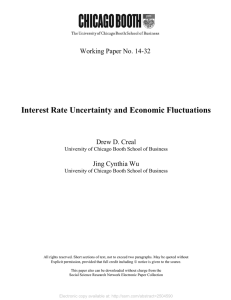 Interest Rate Uncertainty and Economic Fluctuations Working Paper No. 14-32