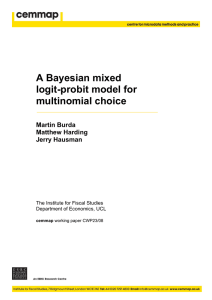 A Bayesian mixed logit-probit model for multinomial choice