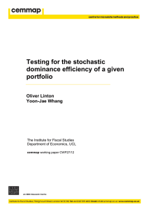 Testing for the stochastic dominance efficiency of a given portfolio