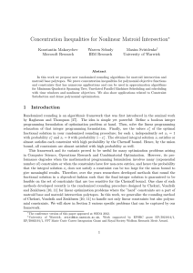 Concentration Inequalities for Nonlinear Matroid Intersection