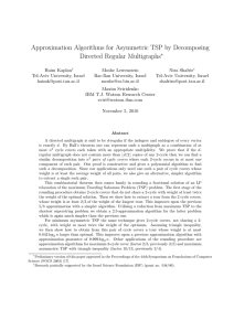Approximation Algorithms for Asymmetric TSP by Decomposing Directed Regular Multigraphs