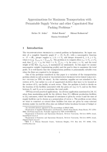 Approximations for Maximum Transportation with Packing Problems