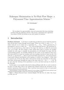 Makespan Minimization in No-Wait Flow Shops: a Polynomial Time Approximation Scheme ∗