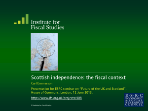 Scottish independence: the fiscal context