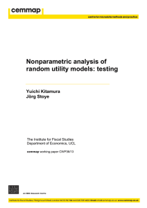 Nonparametric analysis of random utility models: testing