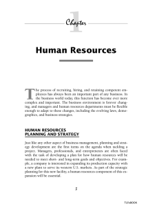 1 T Human Resources Chapter