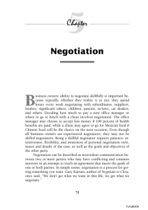 5 B Negotiation Chapter