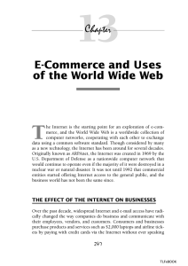 13 T E-Commerce and Uses of the World Wide Web