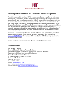 Postdoc position available at MIT / bioinspired thermal management