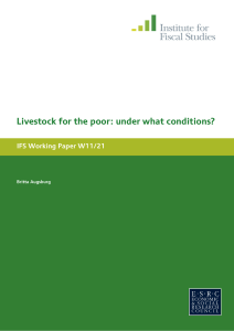 Livestock for the poor: under what conditions? IFS Working Paper W11/21