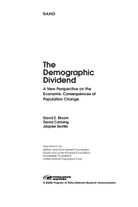 The Demographic Dividend R