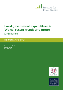 Local government expenditure in Wales: recent trends and future pressures