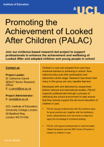 Promoting the Achievement of Looked After Children (PALAC)
