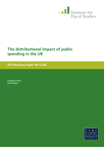 The distributional impact of public spending in the UK