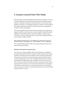 5. Lessons Learned from This Study
