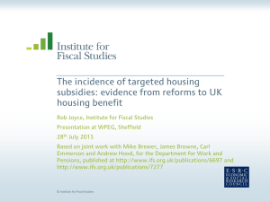The incidence of targeted housing subsidies: evidence from reforms to UK