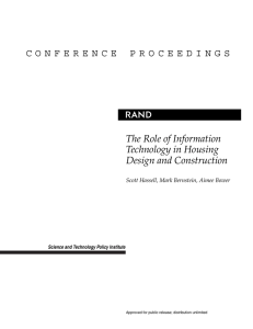R The Role of Information Technology in Housing Design and Construction