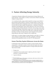 3. Factors Affecting Energy Intensity