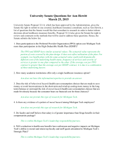 University Senate Questions for Aon Hewitt March 25, 2015