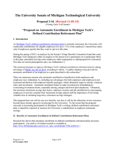 The University Senate of Michigan Technological University