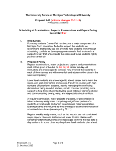 The University Senate of Michigan Technological University Proposal 5-16 ( )