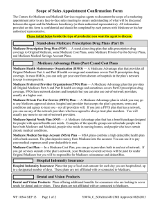 Scope of Sales Appointment Confirmation Form