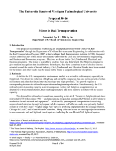 The University Senate of Michigan Technological University  Proposal 30-16